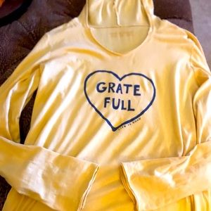 Life Is Good “Grate Full” Long Sleeve Hooded Tee xL